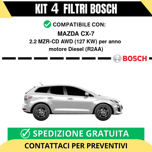 Kit bosch filtri tagliando - 4,