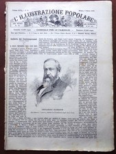 L'illustrazione Popolare 3 Marzo 1889 Harrison Ellero Capone Bracciano Miramar