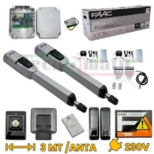 FAAC MASTER KIT 415 230V AUTOMAZIONE CANCELLO BATTENTE CANCELLI ANTA BATTENTI