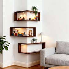 Corner Wall Shelf with