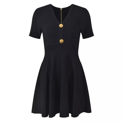 Vestito corto nero - corto, elegante