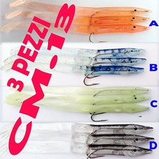 ANGUILLINE ESCHE ARTIFICIALI SPINNING TRAINA MINNOW MARE ANGUILLA SILICONE SERRA