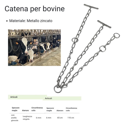 Catena mucca zincata - catena, di
