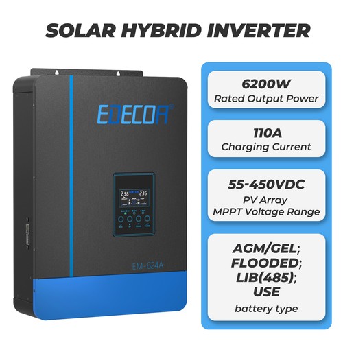 Inverter ibrido edecoa 48v - ibrido,