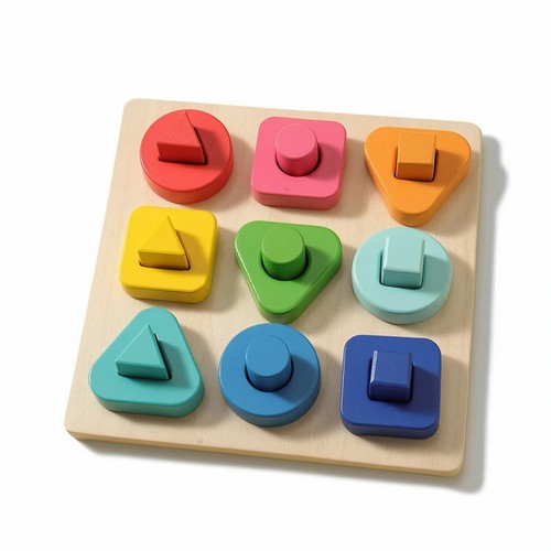 Gioco per incastro con forme - per,
