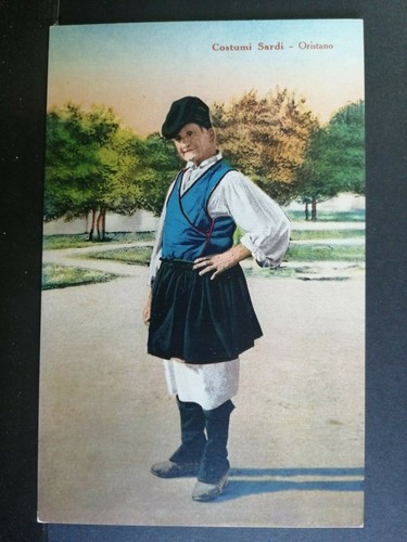 Cartolina costumi sardi - cartolina,