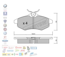 PASTIGLIE FRENO ANTERIORI