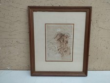 ANTICO QUADRO DISEGNO SCHIZZO