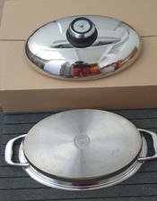 AMC Premium System Padella ovale con coperchio Visiotherm, pentola, pentola, 4,5 litri