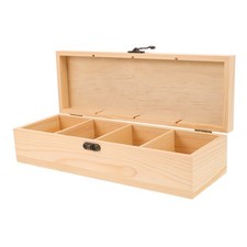  Organizer per scatole da tè in legno: organizer per bustine di tè a 4 scomparti