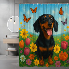 Tenda da doccia floreale per