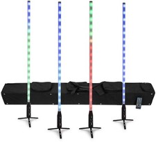Eurolite BATTERIA Slim Tube AIR set RGB LED 4x tubo borsa telecomando wireless