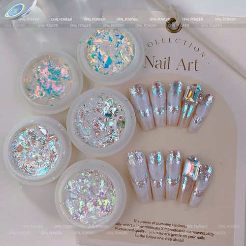 Vaso nail art - 1, glitter