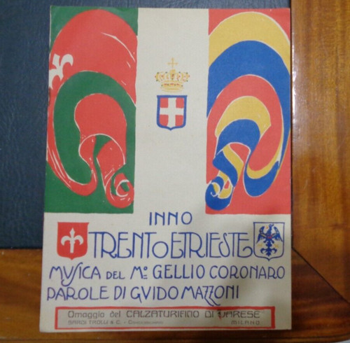 Spartito inno trento trieste - e,