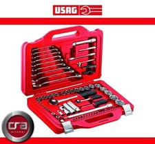 USAG 601 1/4"-1/2" J82 VALIGETTA ASSORTIM. BUSSOLE ESAGONALI E CHIAVI COMBINATE