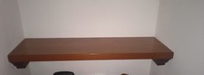 Mensola In Ciliegio Massello Con Due Supporti In Legno, Buone Condizioni