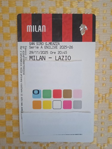 Milan lazio 2025 - 29/11/2025, pass