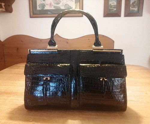 Borsa coccodrillo vintage - borsa,