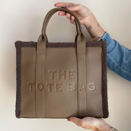 Borsa tote con - con, bordo