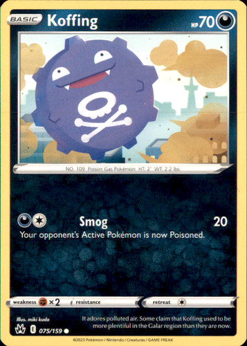 Koffing common swsh - common, swsh: