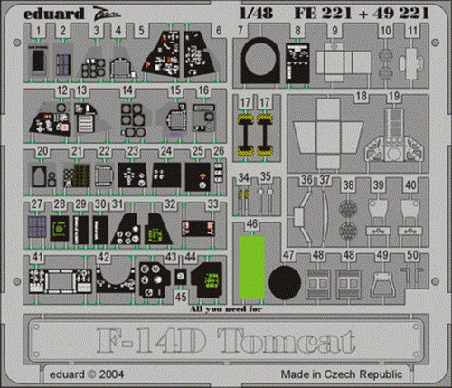 Eduard fe221 14d tomcat - f-14d,
