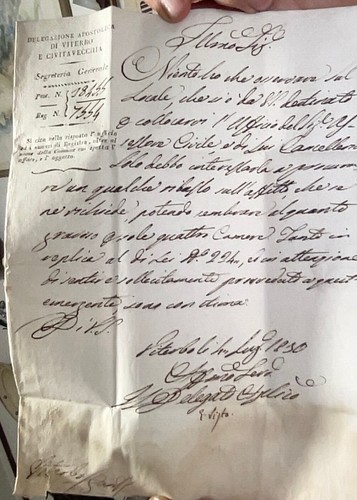 Piego lettera viterbo - lettera,