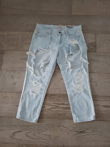Jeans capri donna fango - jeans,