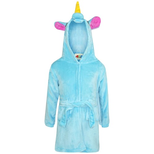 Accappatoio blu unicorno - accappatoio, 3d