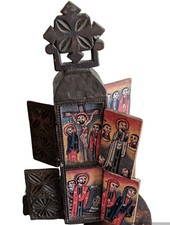 Vecchia icona biblica altare