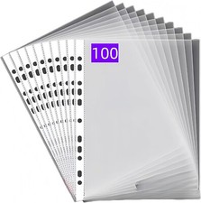 Buste Forate Trasparenti Favorit A4 Confezione 100 Buste 22x30 cm Lisce