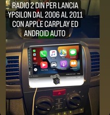 RADIO 2 DIN 7" PER LANCIA Y YPSILON 06/11 BLUETOOTH WI-FI CARPLAY MASCHERINA CAM