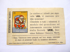 VECCHIA PUBBLICITà WALT DISNEY BABBO NATALE CARTA ASSORBENTE SIGARETTE JOB