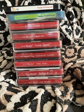 Lotto 9 etichette Sizzix Originals grandi fustellate BIG SHOT COMPATIBILI ARTIGIANI TELAIO FOGLIA