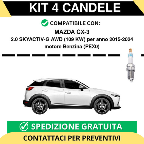 Kit candele per mazda 3 - kit, 4