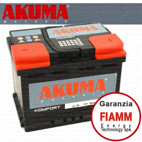 Batteria auto akuma fiamm 60 - batteria,