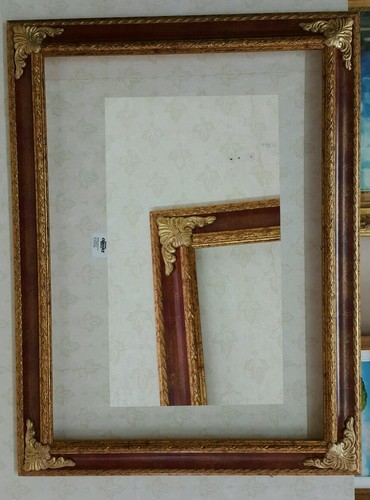 Cornice oro foglia con fregi - cornice,