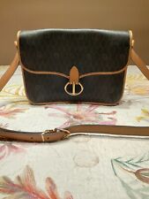 Borsa tracolla Dior honeycomb vintage a soffietto marrone