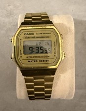 Casio A168WG-9EF Retro Mens Watch-Gold- Uomo E Donna-2 Orologi ?vedi immagini