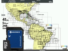 2025 Navionics Plus Chart Mappe Map Mexico, Caribbean Brazil,Bahamas microSD