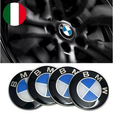 4 Pezzi Coprimozzo Adesivo Bmw  Tappo Cerchi In Lega 60mm