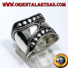 Anello Fascia Larga Curve