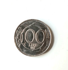 Moneta 100 lire piccola testa - ,