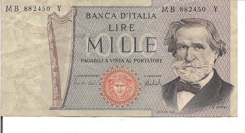 Italy 1000 lire - lire,, 1973