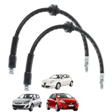 KIT COPPIA 2 FLESSIBILI TUBI FRENO ALFA MITO FIAT GRANDE PUNTO 199 OPEL CORSA D