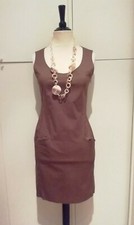 PENNY BLACK Abito donna cotone ELASTICIZZATO marrone con tasche  Tg. 40
