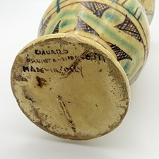 RARE GREEN VASO ILARIO CIAURRO ORVIETO ANTICO 20s CERAMICA MAIOLICA gubbio terni