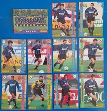 lotto 11 Figurine Inter Calcio Cards 1996 Zanetti Ince Carlos Bergomi Berti etc.