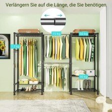 Appendiabiti per carichi pesanti asta telescopica con 4 aste appendiabiti regolabile in altezza