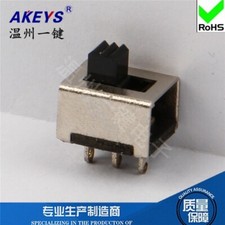 10)SS-12E05 1P2T Interruttore Scorrevole Verticale Altezza Maniglia 5mm 3 Pin Singola Fila