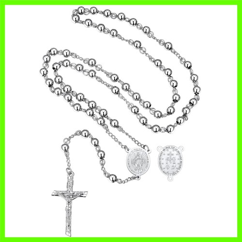 Collana rosario cattolico - collana,